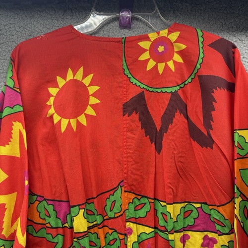 Rhode Puff Sleeve V-Neck Red Floral Abstract Jumpsuit MultiColor Women’s Size S - Picture 16 of 16