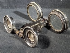 ANTIQUE FOLDING FLAT OPERA  / THEATRE BINOCULARS GLASSES. 