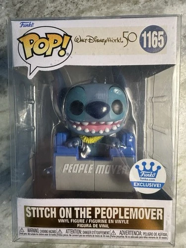 Funko Pop! Stitch On The People Mover (Funko Shop) 1165 NIB With Case!