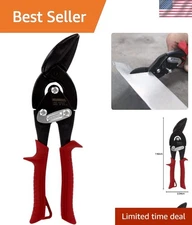 Precision Left Cut Offset Tinner Shears - American Made, Rust Resistant Design