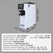 Ice Cream Machine Single Flavor with Touch Screen Auto Clean Pre-cooling