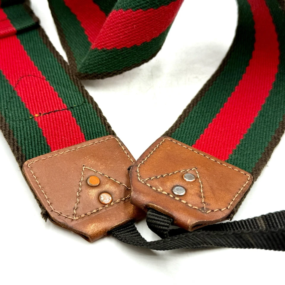 canon camera neck strap Green/ Red  Vintage  - Image 3 of 4