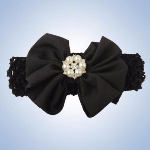 FASCETTA FASCIA FERMACAPELLI CAPELLI BIMBA BIMBO NEONATA ELASTICO FIOCCO FIORE - Imagen 2 de 2