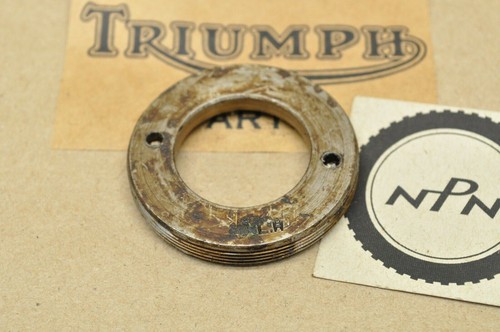 OEM NOS VTG Triumph 1954-66 T15 Terrier T20 Tiger Cub Front Wheel Retaining Ring - 第 2/2 張圖片