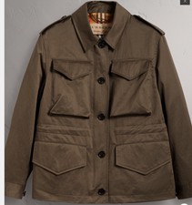 Burberry Ladies Utility Field Jacket, Green/khaki Size 8