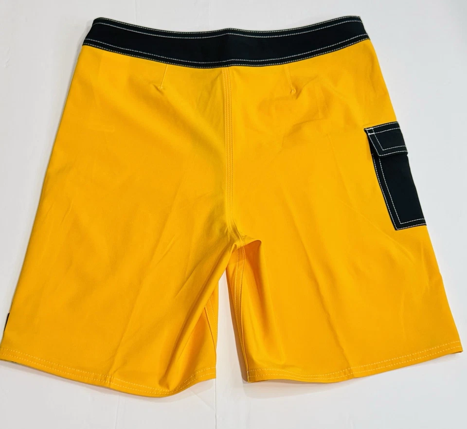 NUEVO Boardshorts Quicksilver Jóvenes Niños Talla 28 Saturn Sólido 17” Amarillo Radiante Foto 4 de 4