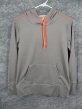 Danskin Now Womens Hoodie Small Activewear Sweatshirt Front Pocket Gray Pullover