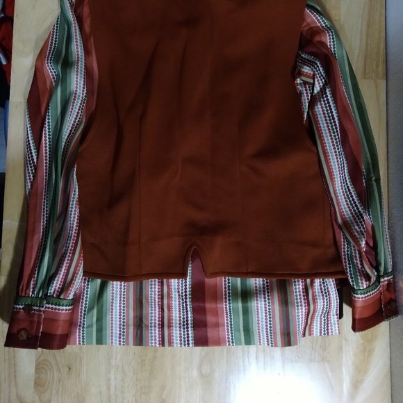 Vintage Jeanique Dots Pattern Polyester Disco Shi… - image 5