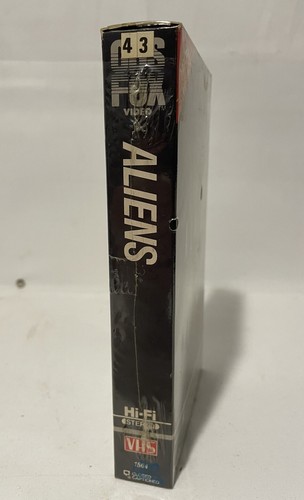 Brand New Sealed Aliens VHS 1987 Watermarked CBS Fox Video White Logo HiFi - Picture 5 of 12