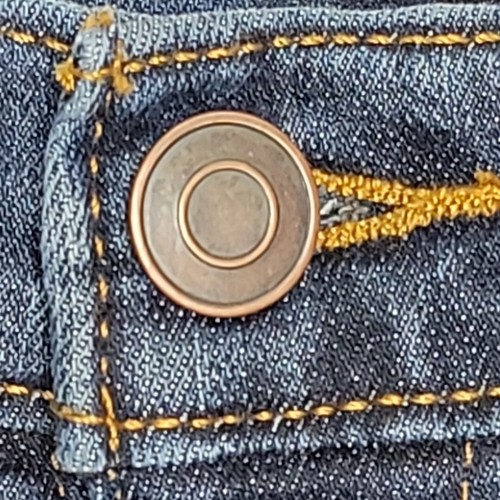 Wonder Nation Girl's Bermuda Cut Off Shorts Size 12 Destressed Blue Jean 25X7 - Picture 8 of 9