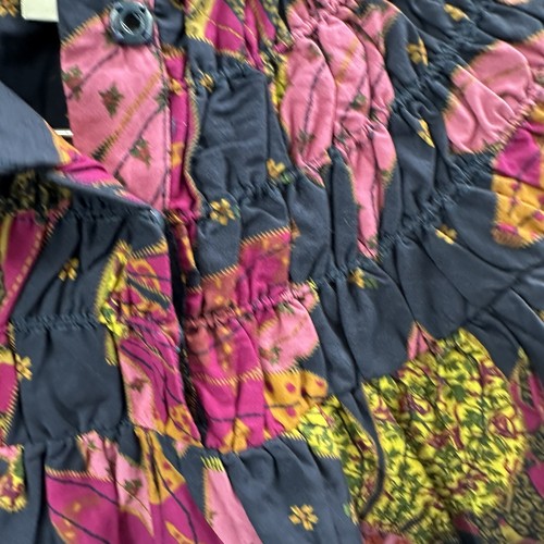 Farm Rio Patchwork Bananen Mini Puppenkleid Damen XS Cottagecore Boho Whimsy - Bild 7 von 20