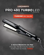 MQ Pro 480 Turbo Led Professional Hair Straightener-Bivolt 110V/220V Color Black