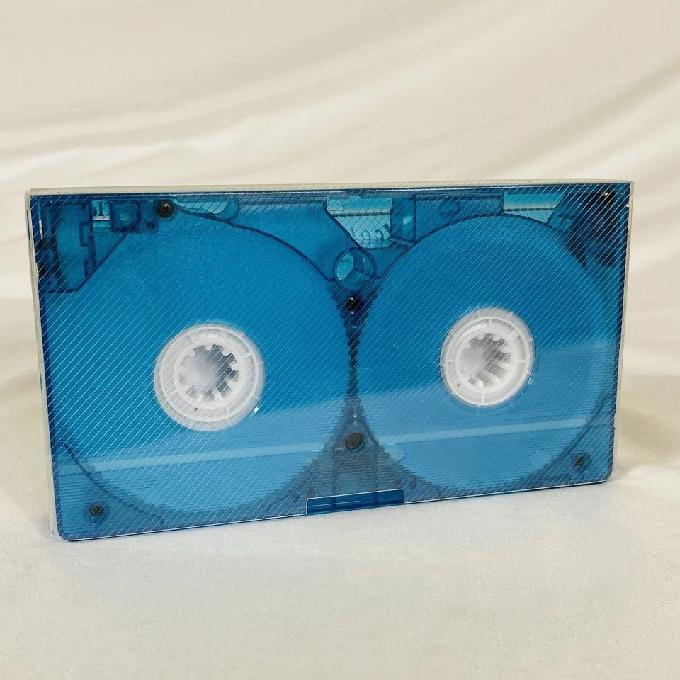 CINTA VHS EN BLANCO Azul Cielo Plástico Transparente JVC J'Collection EHG T-120 Foto 2 de 4