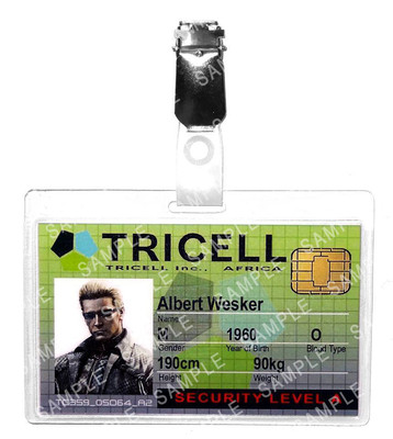 Resident Evil Albert Wesker Ausweis Abzeichen Tricell Cosplay Requisite Geschenk Kostüm Halloween