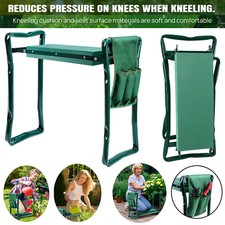 XXL-Ergonomic Garden Kneeler Seat Heavy Duty Gardening Bench Stool EVA Foam Pad