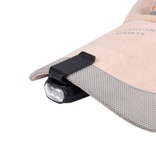 3 LED Beads Cap Clip-on Head Lamp Headlight Hat Mounted Torch Light NO BATTERY