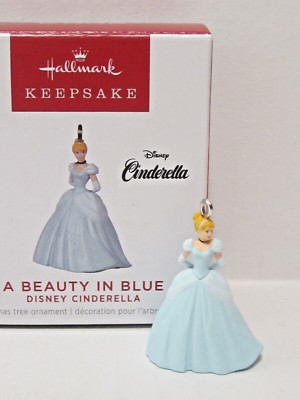 NEW Hallmark Miniature Ornament 2022 A Beauty in Blue Disney Cinderella B27