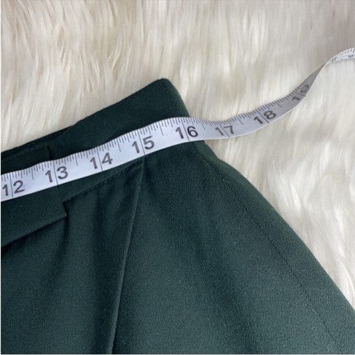 ESCADA Damen Rock Größe 44 oder Large 100% Wolle Stufen Lagen Grün Reißverschluss - Bild 11 von 15