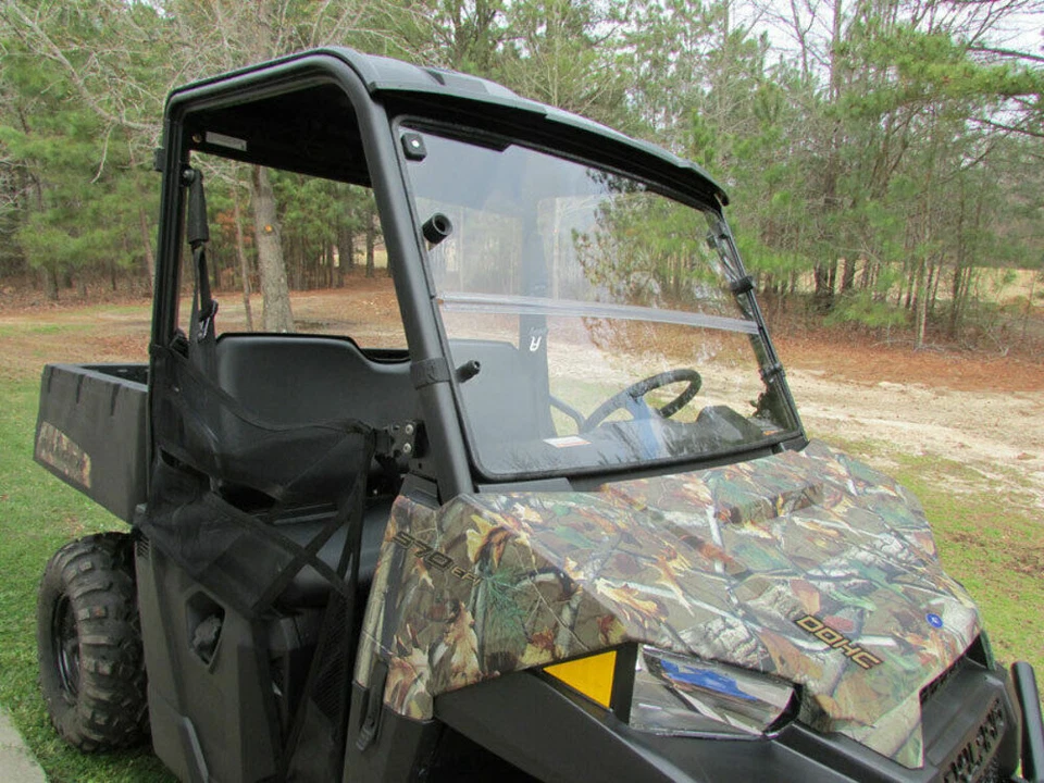2015+ Polaris Ranger Mid Size 570 Front Windshield Folding Flip Down Versa-Fold Foto 3 de 4