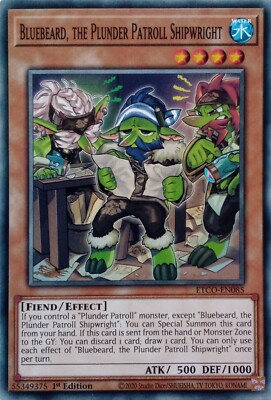 ETCO-DE085 BLAUBART, DIE PLÜNDERPATROUILLE SCHIFFSBAUER COMMON 1. AUFLAGE YuGiOh KARTE