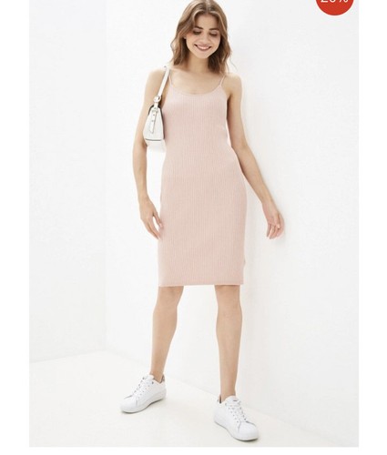 UV Resistant Sweater Dress Blush Pink 
