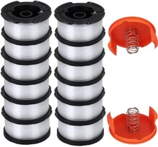 Af100 Trimmer Replacement Spool For Black And Decker String Trimmers 12 Pack