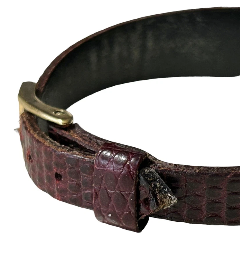 Reloj Seiko Tank con correa de cuero MOVADO tono dorado Foto 3 de 4