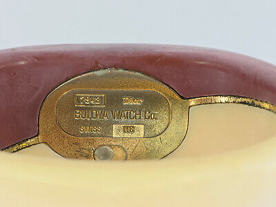 RARE CHRISTIAN DIOR WATCH by BULOVA BAKELITE HINGED BANGLE RARE CHRISTIAN DIOR WATCH by BULOVA BAKELITE HINGED BANGLE