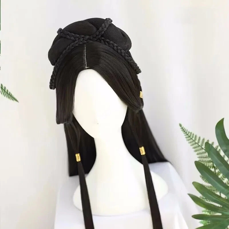 Chinese Constum Wig Cosplay Hanfu Modelling Wig Ancient Style No Card Issued - Image 2 of 4