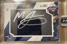 2021 Clear Vision Mac Jones RC ROOKIE PATCH ON CARD AUTO SP #’d 8/10 Patriots!
