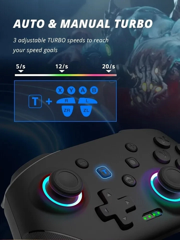 Drahtlose Gaming Wireless Controller Pro Vibration Gamepad XS Pc nintendo switch - Bild 3 von 4