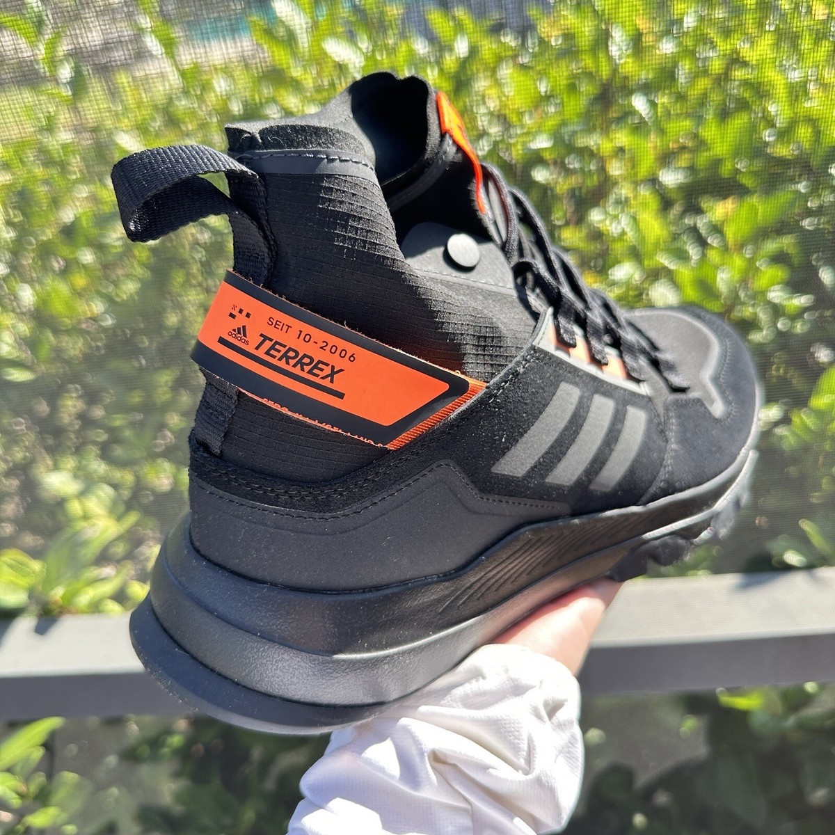 Adidas Terrex Hikster Mid Core Black Signal Orange Men's Shoes