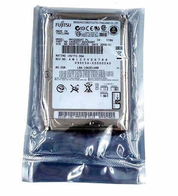 Fujitsu 80 GB 4200 RPM,2.5'' IDE/ PATA 8MB MHV2080AT Hard Drive