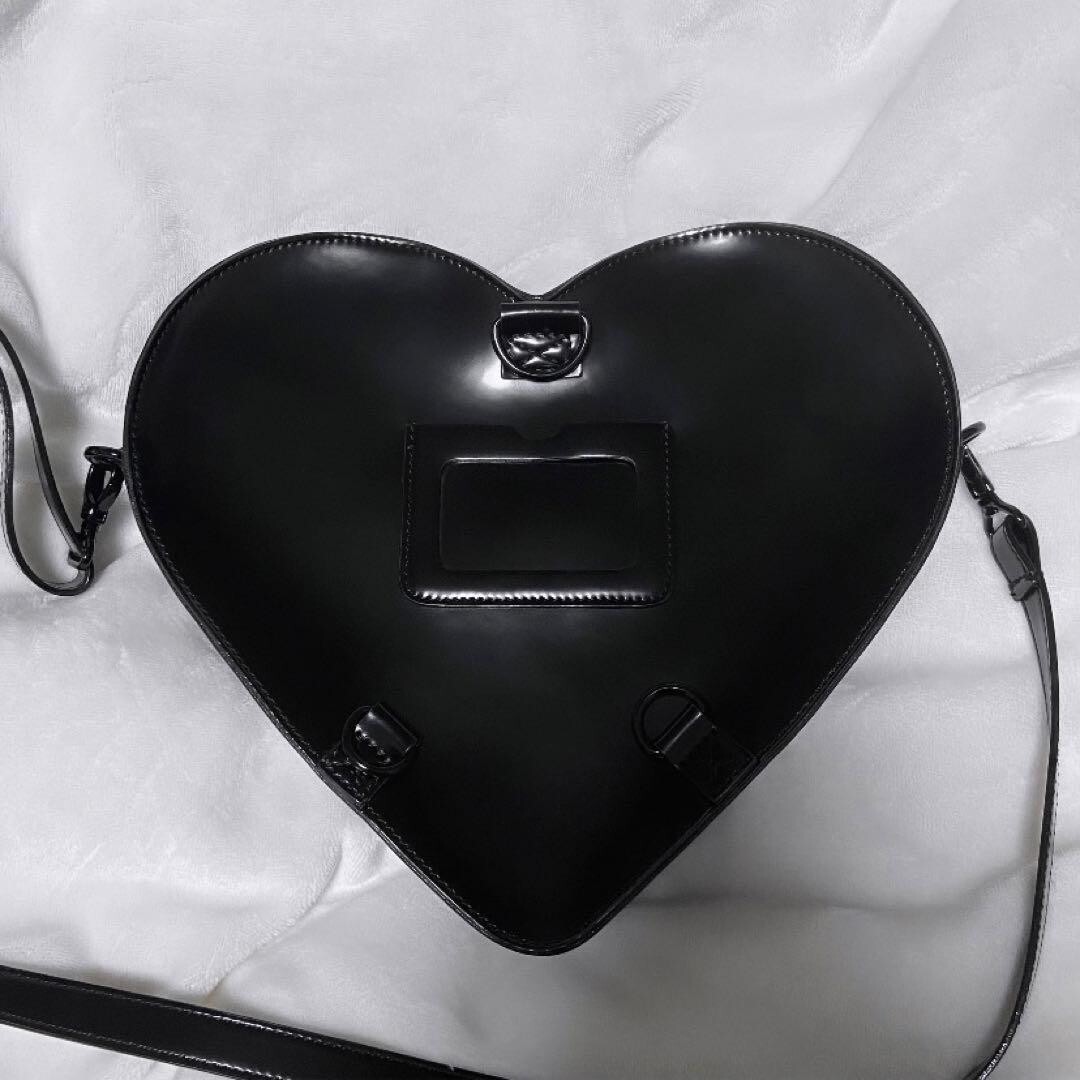 Dr. Martens Leopard Pattern Heart Shoulder Bag Backpack black
