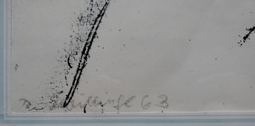 Grafik Print Monotypie Portrait Zwillinge Signiert Jürgen Müller-Dühring 1963 - Bild 9 von 10
