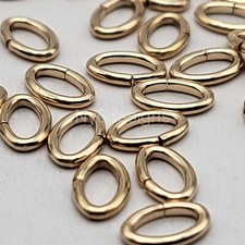 Tiny 14k Gold Filled Open Oval Jump Ring 3x4.5mm 22 Gauge, 20 Pcs, Jewelry DIY