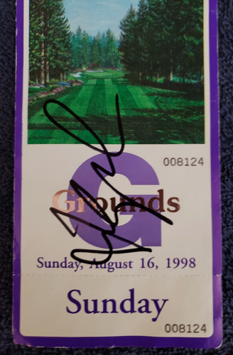 FRED COUPLES SIGNED 80TH PGA GOLF CHAMPIONSHIP SAHALEE LEGEND HALL OF FAME L@@K - Picture 2 of 3