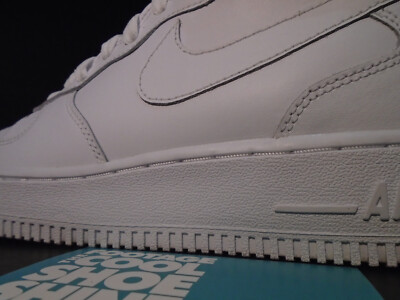 2021 NIKE AIR FORCE 1 MID GS AF1 TRIPLE WHITE 314195-113 6Y 6 | eBay