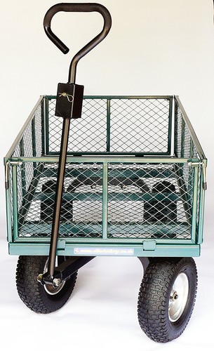 Carrello grande piattaforma resistente. Gruppo 6 bulloni. Pneumatici antiforatura OT1014W6 - Foto 3 di 9