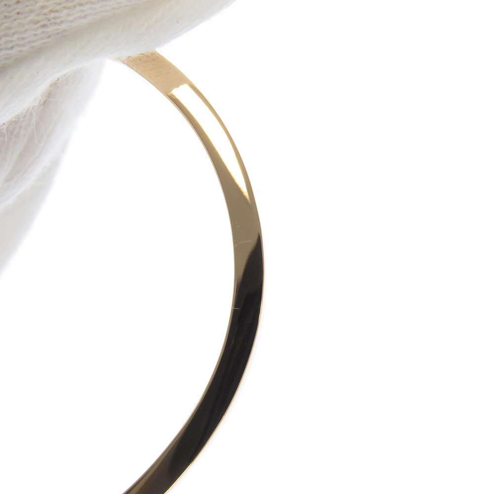 HERMES Chaine d'Ancre Verso Bangle Size XS 18K Pink Gold White