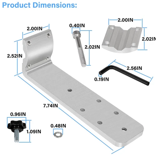 for Kuuma 58182 Stow N' Go Grill Rail Mount 7/8" to 1-1/4" Marine BBQ Boat RV - Picture 2 of 10