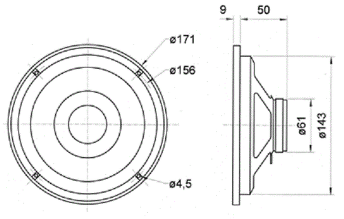 Visaton Fr 6,5 " Altoparlante Massima Estensione 8 Ohm - Foto 2 di 4