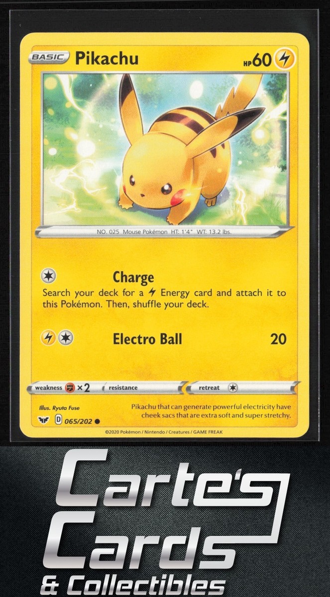Pikachu Pokemon #065/202 Common | eBay