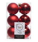 Baubles Christmas balls shatterproof 12 pcs Christmas decoration tree decorations red Ø 6 cm