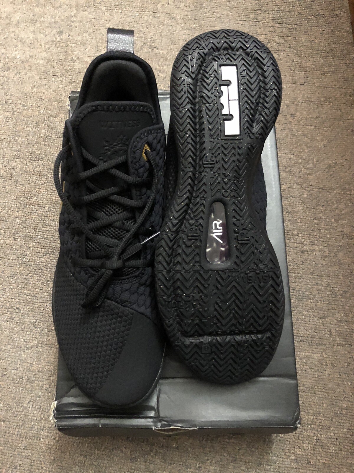 nike lebron witness iii black metallic gold