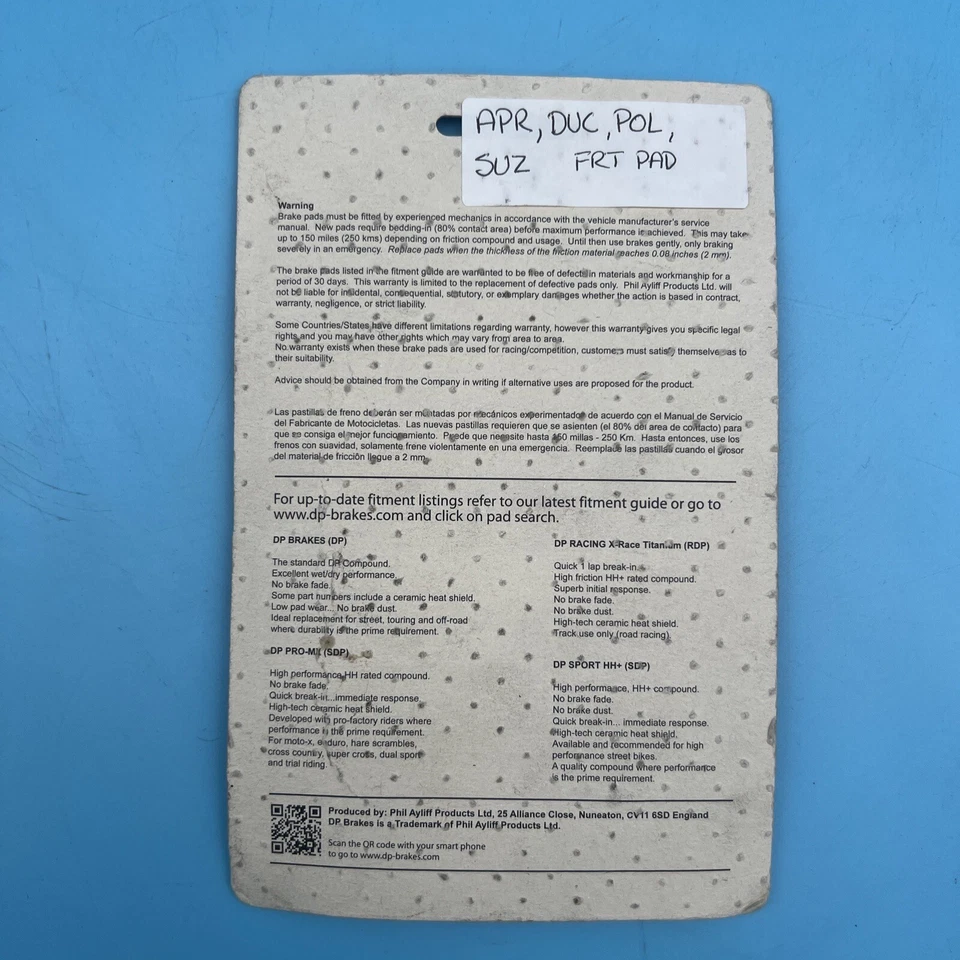 Pastillas de freno DP - DP630 Foto 2 de 2