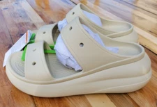 Crocs Classic Crush Slide Sandals - Bone Color - (Women's Size 9) (Men's Size 7)