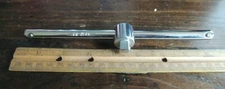 8" HEYCO 3/8" DRIVE T-HANDLE SLIDING BREAKER BAR CHROM-VANADIUM, NICE CONDITION
