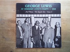 George Lewis At Herbert Otto's Party 1949 Very Good+ Vinyl LP Record Album JCE24