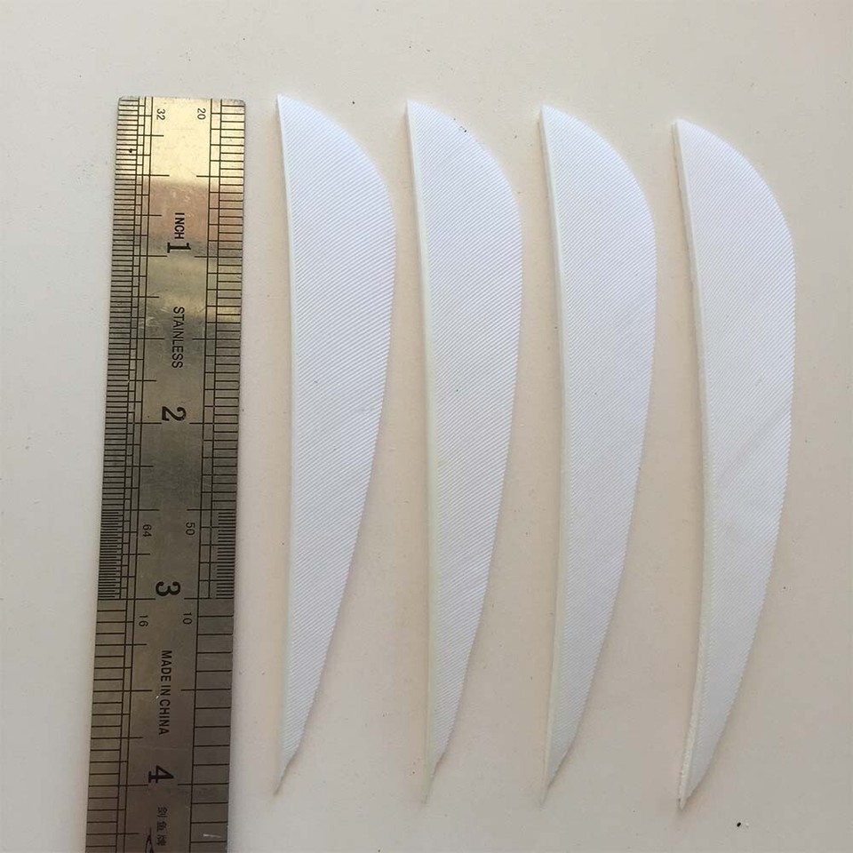 Ailettes Flèches 4 Pouces 50 Ailes De Flèches TPU 4 Pouces - Blanc
